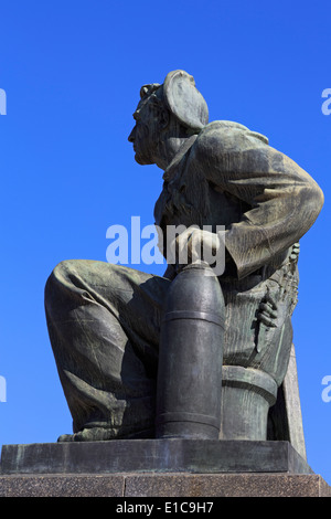 Vladimir le monument de Lénine, Sébastopol, en Crimée, Russie Banque D'Images