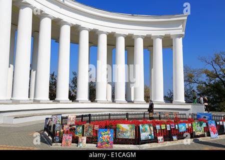 Colonnade du palais de Vorontsov, Odessa, la Crimée, l'Ukraine, l'Europe de l'Est Banque D'Images