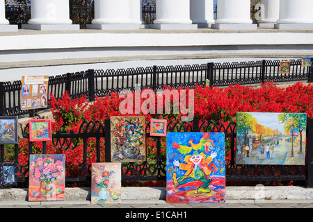 Colonnade du palais de Vorontsov, Odessa, la Crimée, l'Ukraine, l'Europe de l'Est Banque D'Images