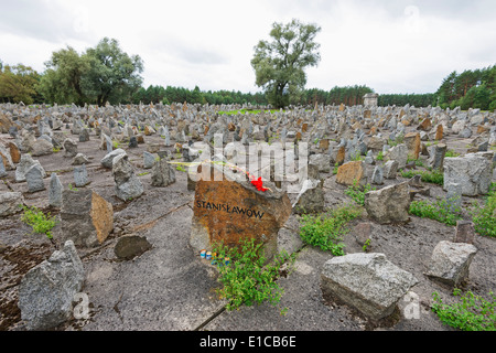 L'Europe, Pologne, camp d'extermination de Treblinka, World War II memorial site Banque D'Images