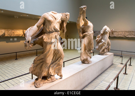 La Néréide Monument, un tombeau sculpté de Xanthos, British Museum, Londres, Royaume-Uni Banque D'Images