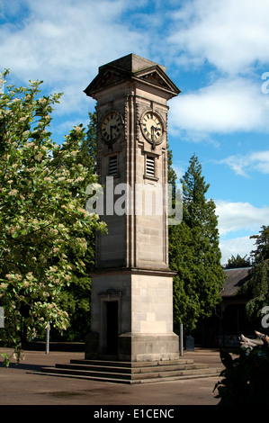 La tour de l'horloge, Jephson Jardins, Leamington Spa, Warwickshire, UK Banque D'Images