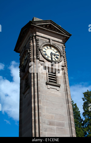 La tour de l'horloge, Jephson Jardins, Leamington Spa, Warwickshire, UK Banque D'Images