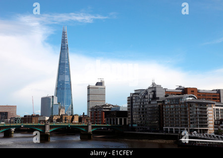 Le Shard, plus haut bâtiment de Londres sur la rive sud de la Tamise Banque D'Images