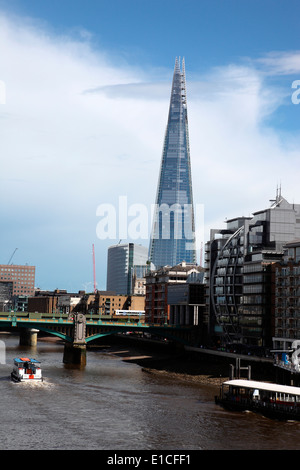 Le Shard, plus haut bâtiment de Londres sur la rive sud de la Tamise Banque D'Images