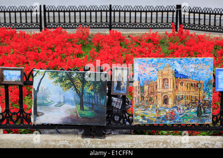 Colonnade du palais de Vorontsov, Odessa, la Crimée, l'Ukraine, l'Europe de l'Est Banque D'Images