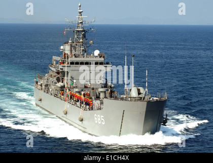 Navire de la marine sud-coréen Bong (LST 685 Seongin) transits du golfe de Thaïlande Le 3 février 2010, au cours d'un exercice avec le amphibiou Banque D'Images