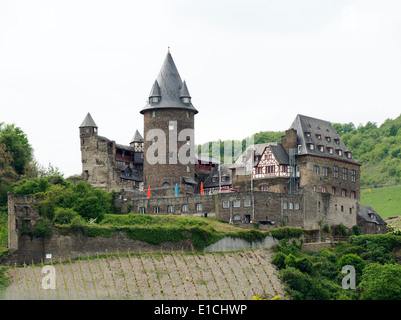 Hôtel Château Schoenburg Oberwesel Allemagne Banque D'Images