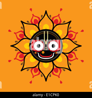Jagannath. Dieu indien de l'Univers. Banque D'Images