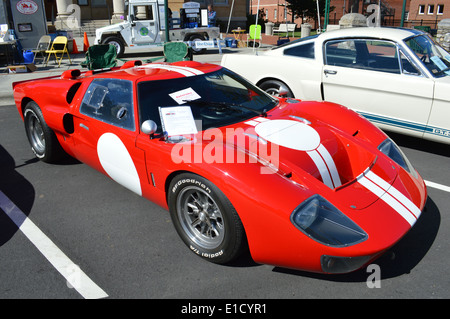 Une Ford GT-40 sur l'affichage à une exposition de voiture. Banque D'Images