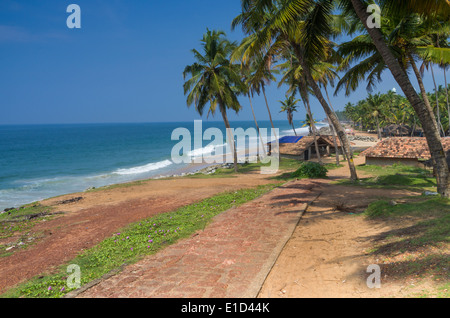 Plages indiennes incroyable, Varkala. Kerala, Inde Banque D'Images