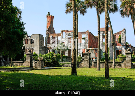 Les ruines de l'hôtel particulier de dormeurs. Construit en 1884 pour la famille comme une maison privée Banque D'Images