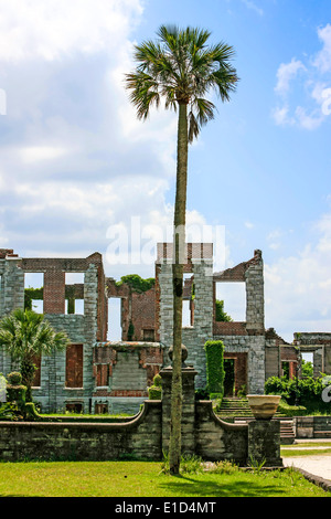 Les ruines de l'hôtel particulier de dormeurs. Construit en 1884 pour la famille comme une maison privée Banque D'Images