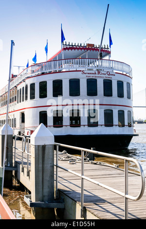 Le Savannah River Queen à aubes Banque D'Images