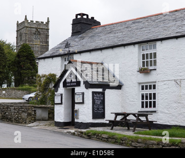 Brewards st est un petit village sur la lande de Bodmin Cornwall Angleterre l'ancien Inn Pub Banque D'Images