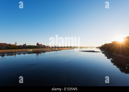 L'Europe, Pologne, Gdansk et occidentale, Torun, l'Unesco Vieille Ville médiévale, Vistule Banque D'Images