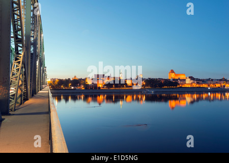 L'Europe, Pologne, Gdansk et occidentale, Torun, l'Unesco Vieille Ville médiévale, Vistule Banque D'Images