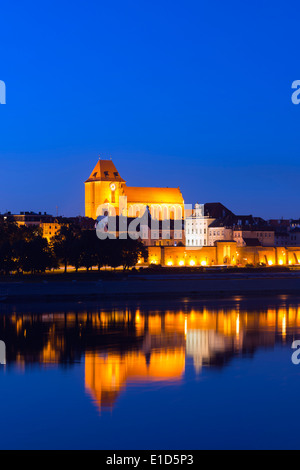 L'Europe, Pologne, Gdansk et occidentale, Torun, l'Unesco Vieille Ville médiévale, Vistule Banque D'Images