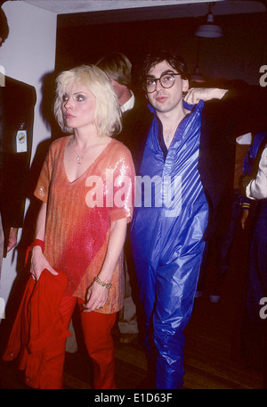 BLONDIE groupe américain avec Debbie Harry et Chris Stein à propos de 1980. Photo Jeffrey Mayer Banque D'Images