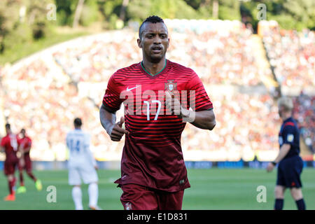 Lisbonne, Porrtugal. 31 mai, 2014. L'avant du Portugal Nani (17) au cours de match amical préparatoire pour la Coupe du Monde au stade National à Lisbonne, Portugal, le samedi, 31 mai, 2014. Credit : Leonardo Mota/Alamy Live News Banque D'Images