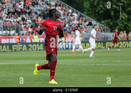 Lisbonne, Porrtugal. 31 mai, 2014. Portugal (11) Eder en avant lors d'un match amical préparatoire pour la Coupe du Monde au stade National à Lisbonne, Portugal, le samedi, 31 mai, 2014. Credit : Leonardo Mota/Alamy Live News Banque D'Images