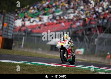 Scarperia, Italie. 31 mai, 2014. ANDREA IANNONE de l'Italie et Pramac Racing rides au cours de la séance de qualifications Moto GP d'Italie à Mugello Circuit. © James Gasperotti/ZUMA/ZUMAPRESS.com/Alamy fil Live News Banque D'Images