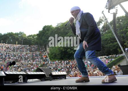 Berlin, Allemagne. 31 mai, 2014. DJ chanteur autrichien effectue Revisions Ag à la 150e Schlager Star Parade à la Waldbühne à Berlin, Allemagne, 31 mai 2014. Photo : Roland Popp/dpa AUCUN SERVICE DE FIL/dpa/Alamy Live News Banque D'Images