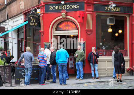 Royaume-uni, Ecosse, Edimbourg, rue Rose, pub, les gens, Banque D'Images