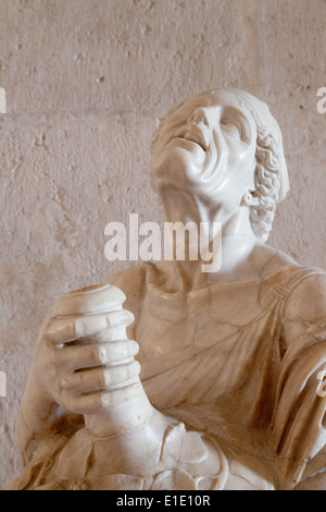 Close up detail de 'la vieille femme ivre' statue, période hellénistique, Musei Capitolini ( Musée Capitolin ), Rome Italie Europe Banque D'Images