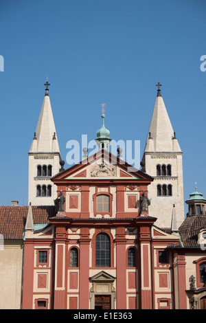 Basilique Saint-georges à Prague Banque D'Images