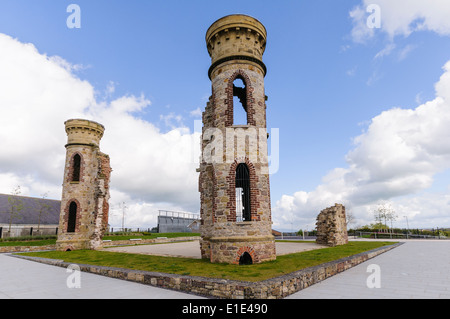 Vestiges de Knox Hannyngton House, colline de O'Neill, Dungannon, Irlande du Nord Banque D'Images