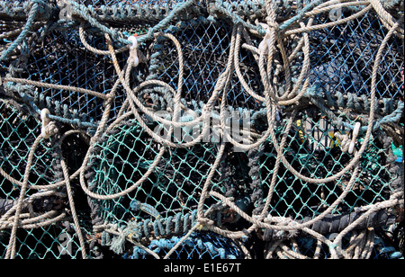 Résumé fond de filets de pêche. Banque D'Images