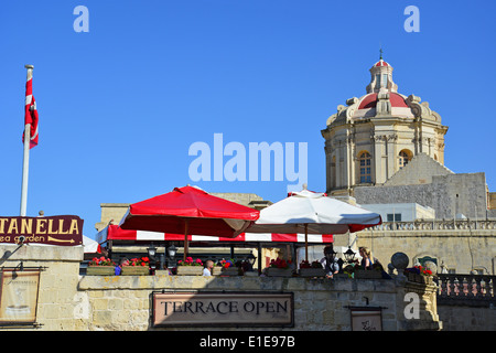 Fontanella Tea Garden, Mdina (Città Vecchia), District de l'Ouest, Malte Majjistral Région, République de Malte Banque D'Images