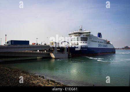 Dunkerque, Dunkerque, port, ferry, ferry DFDS Seaways, navire, France, le 17 mai 2014 (CTK Photo/Libor Sojka) Banque D'Images