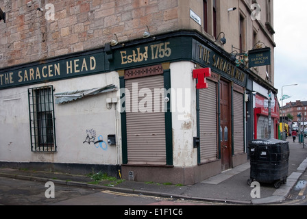 La tête Sarrasine Public House près de Gallowgate Glasgow Cross Glasgow Ecosse Banque D'Images