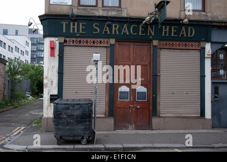 La tête Sarrasine Public House près de Gallowgate Glasgow Cross Glasgow Ecosse Banque D'Images