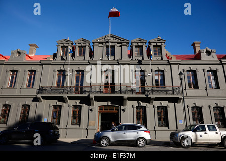 Palacio de la Gobernación gouvernement provincial building Punta Arenas Chili Banque D'Images