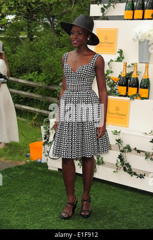 Jersey City, New Jersey le 31 mai 2014. Lupita Nyong'o participe à la septième édition de Veuve Clicquot Polo Classic au Liberty State Park. Banque D'Images