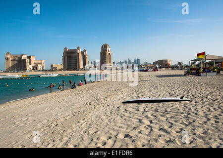 Belles plages à Doha , Qatar. Banque D'Images