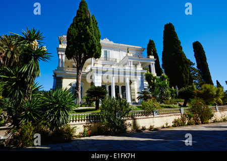 La Grèce, l'île Ionienne, l'île de Corfou Achilleion, palais de l'Impératrice Elisabeth d'Autriche le savez bien que Sissi Banque D'Images