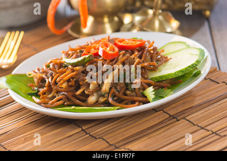 Sauté de nouilles chow mein , cuisine Chinoise , Banque D'Images