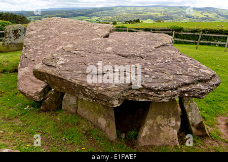 Arthur's Stone, Dorstone - Tombeau Néolithique Banque D'Images