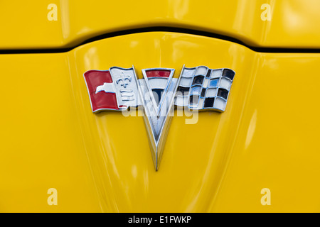 Chevrolet Corvette Z06 logo Banque D'Images