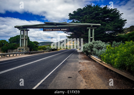 Great Ocean Road Sign Banque D'Images