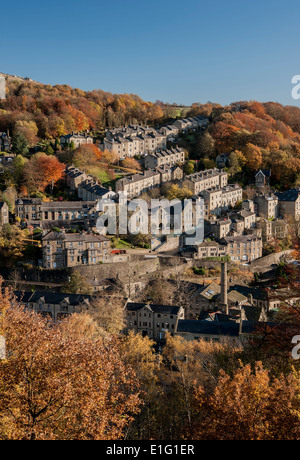 La ville de marché du nord de l'Angleterre dans le West Yorkshire Hebden Bridge Banque D'Images