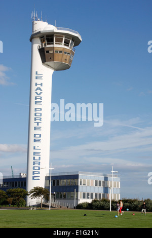 Phare, capitaine de la station du Havre, Seine-Maritime, Normandie, France. Banque D'Images