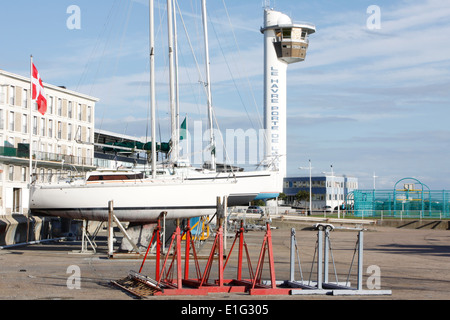 Phare, capitaine de la station du Havre, Seine-Maritime, Normandie, France. Banque D'Images