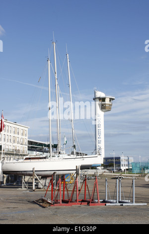 Phare, capitaine de la station du Havre, Seine-Maritime, Normandie, France. Banque D'Images