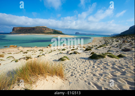 La Grèce, l'île de Crète, La Canée, Gramvousa, baie de Balos et Gramvousa Banque D'Images