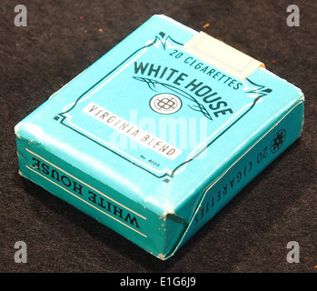 Maison blanche cigarettes pack, Banque D'Images